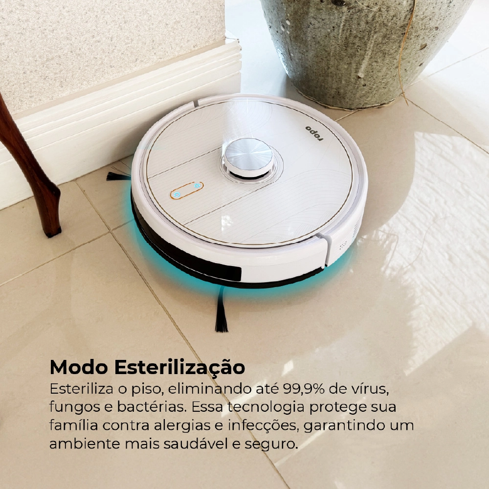 Robô Aspirador Ropo Glass 5 Branco