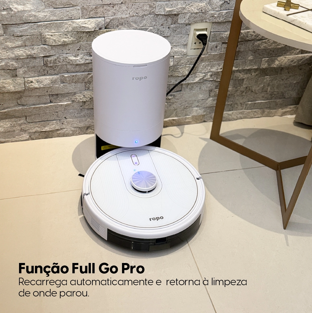 Robô Aspirador Ropo Glass 5 Pro Branco 220V