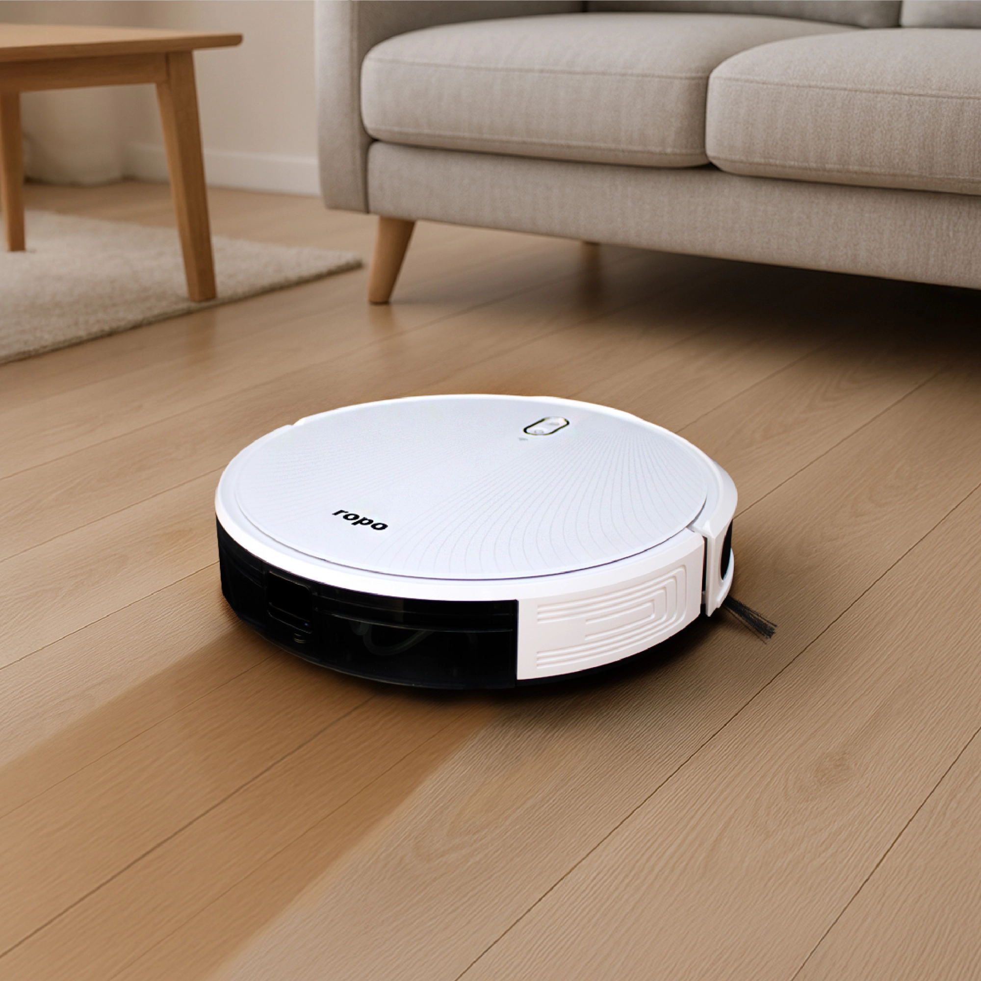 Robô Aspirador Ropo Laser Slim Branco